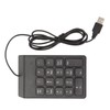Ergonomic USB Wired Number Pad 18 Keys, Plug and Play