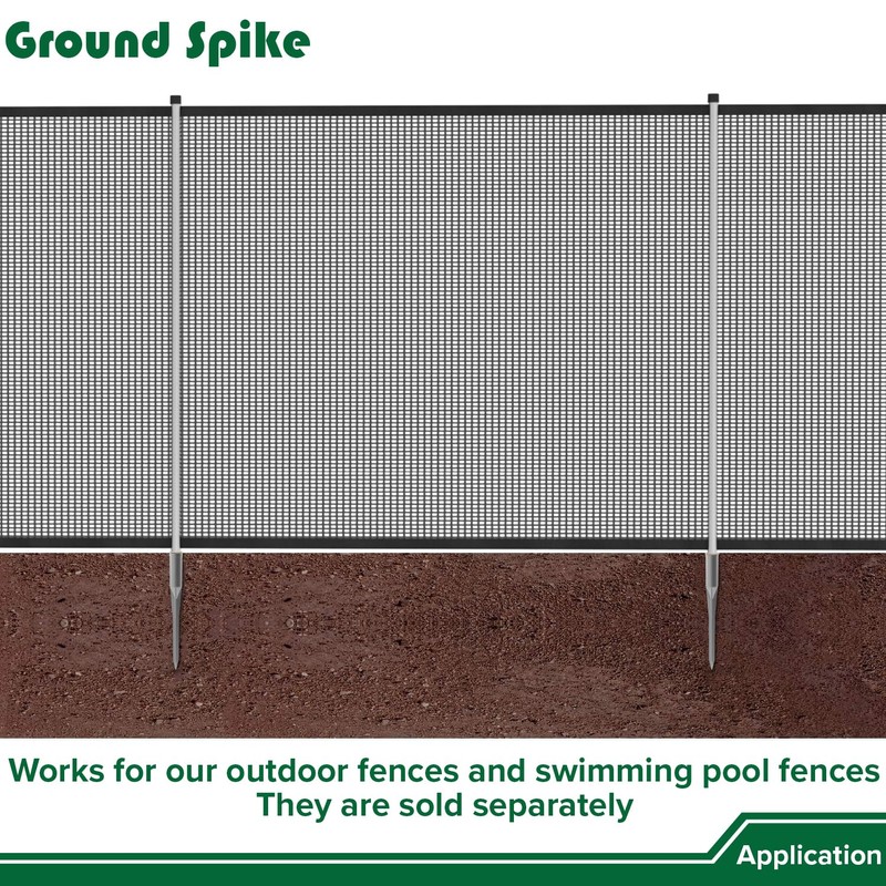 14" Aluminium Fence Post Anchor Ground Spike, 1-5/16" Inner Diameter