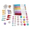 12PCS Beadable Pens Kit Bright Colors DIY Making Beaded Ballpoint