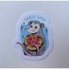 'Pack 3' Trash Baby Opossum Sticker Meme Funny for Fridge,