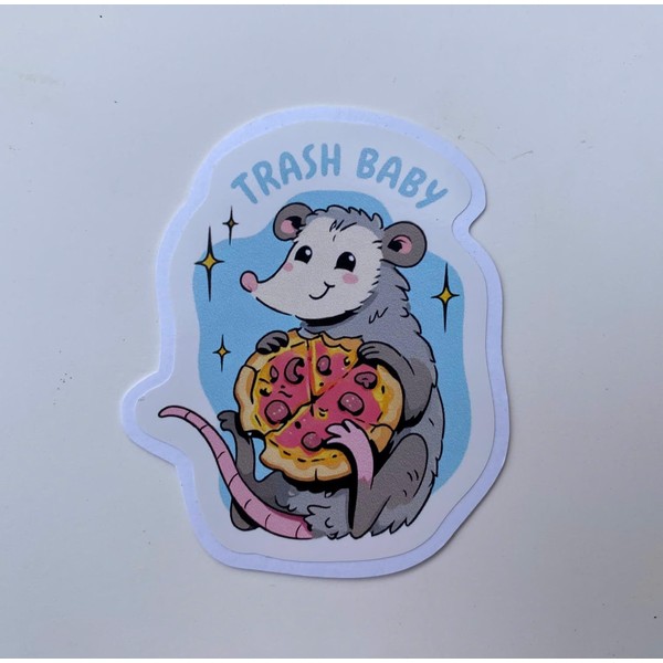 'Pack 3' Trash Baby Opossum Sticker Meme Funny for Fridge,