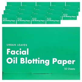 Urban Leaves Oil Blotting Paper, 50 Pieces, 20 Pieces / 어반리브즈 마 기름종이, 50개입, 20개