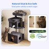 Heybly 34.6" Cat Tree Anti-Tipping Floor Cat Condo for Kittens,
