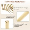 sourcing map Brass Punch 1/4" Non-marring Drive Pin Punch Cylindrical