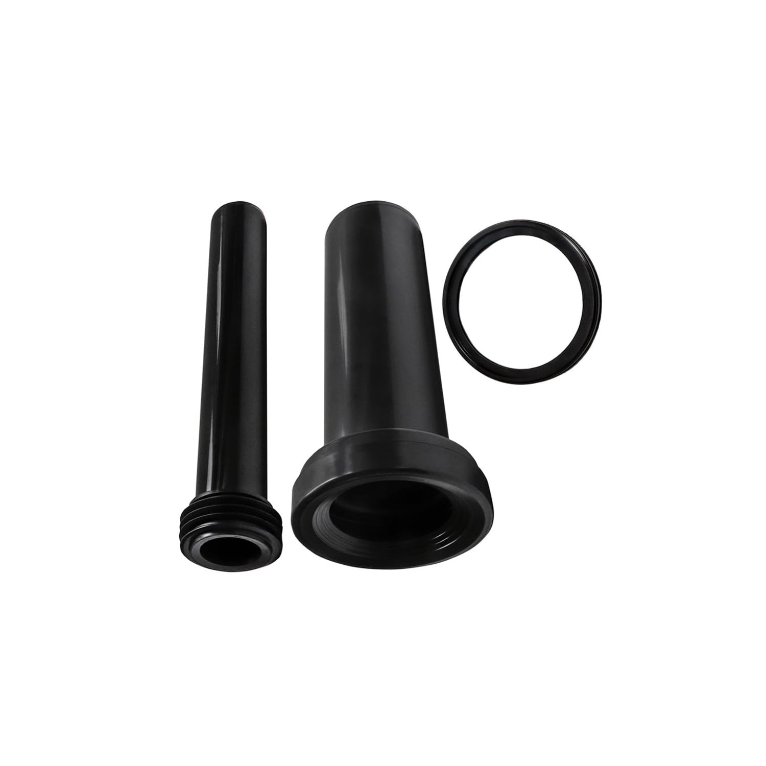 SEIWEI Wall Hung Toilet Tank Connector Set – 11.81 Inch Drain Pipe, Flush Pipe, Gasket, ABS Plastic, Easy Install (Style A)