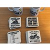Getting Shirty Set Of 4 Motorbike/Motorcycle Drink Coasters
