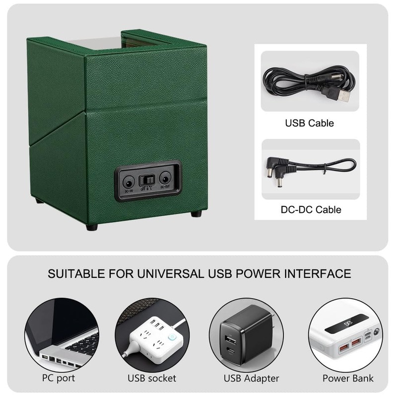 Watch Winder for Automatic Watches,Automatic Watch Winder Box,Double Watch Winder