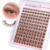 Brown Lash Clusters Invisible Band Natural Eyelash Clusters Wispy Lash