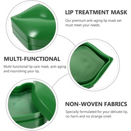 Mascarillas para Labios Naturales y Seguras Colágeno, Paquete de 20 Piezas en Película No Tejida para Rejuvenecer y Cuidar Labios Secos
