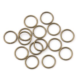 HDSupplies 200 Pieces - 10mm Jump Rings Antique Bronze - 18 Gauge (1mm Thickness)