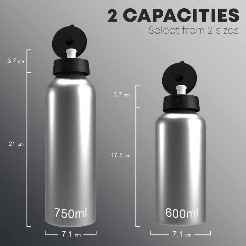Partisan City Bottle Haaland 2-Lid Aluminium 600ml Silver