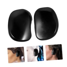 Healvian 10pcs Ear Covers for Hair Dye Soft Plastic Ear Protectors Durable Reusable Earmuffs for Hairdressing and Shampooing Protects from Water during Use