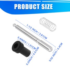 30pcs Window Screen Clips, 5/32" x 1-1/2" Aluminum Alloy Screen Retainer Latches Plunger Pins with Caps and Springs for Home Window Screens Replacement Hardware Parts