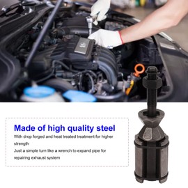 Exhaust Pipe Expander Tool, 1‑1/8in to 1‑3/4in Exhaust Pipe Expander Universal Tailpipe Stretcher for Automobile Repairing,auto Repair Tool