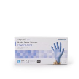 McKesson LARGE McKesson Confiderm 3.5C Nitrile Exam Gloves