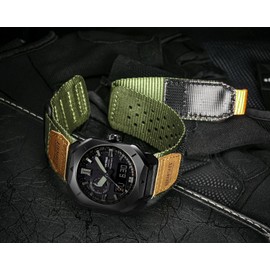 23mm Rugged Nylon Band Compatible with Casio Watch,for PRW-6800/6900Y/3400Y,PRW-60Y/61Y/50Y/51/70Y/30/35,PRT-B50/B70,PRW-73X,Military Style Replacement Strap