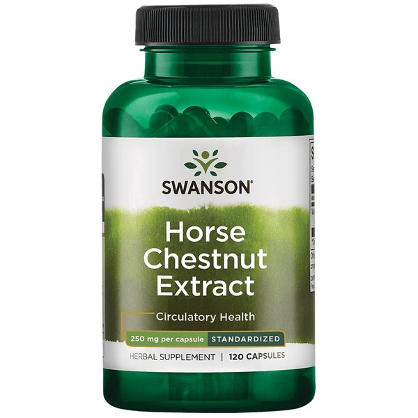 Swanson Horse Chestnut 22% Aescin (Standardized) 250 Milligrams 120 Capsules