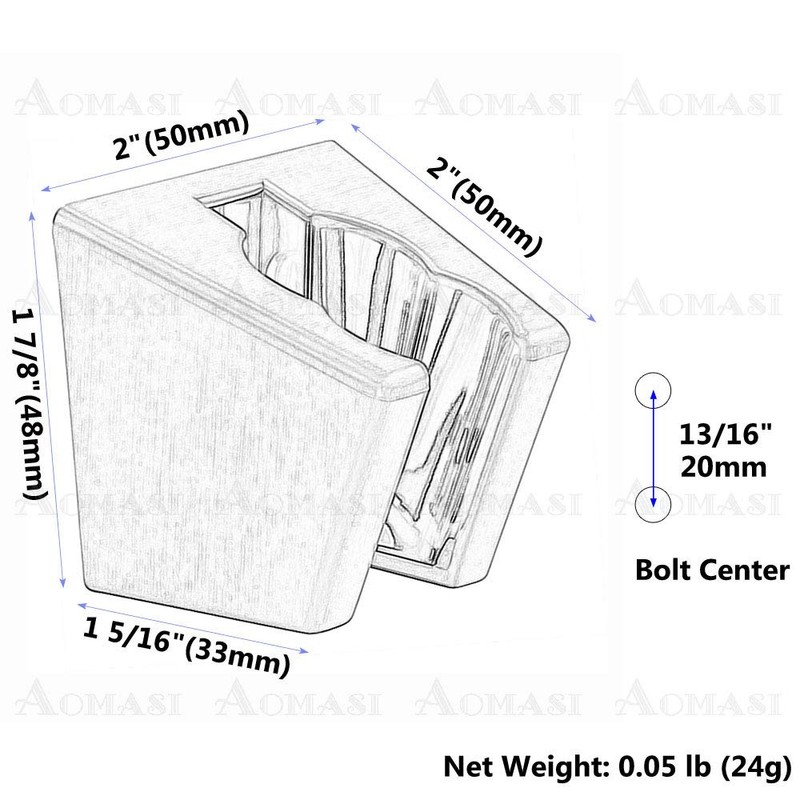 Handheld Shower Head Bracket with Two Slot, Aomasi Bidet Sprayer
