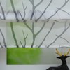 Eslir Roman Blind with Loops, Roman Shade for Kitchen, Transparent