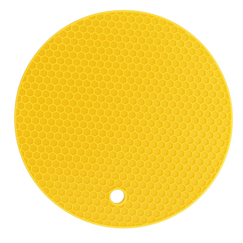 5Pcs Silicone Trivet Mat Square Round Honeycomb Hot Pad Non