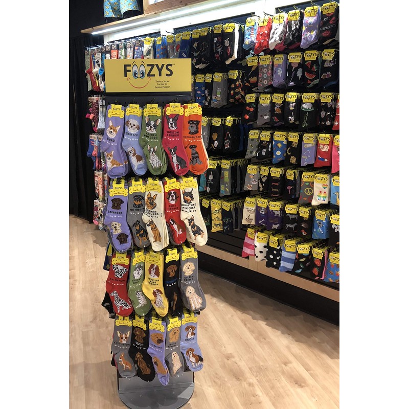 Foozys Women’s Crew Socks | Skates & Flakes Holiday Novelty