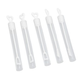 Tubo de Burbujas, Varitas de Burbujas Transparentes 96 Piezas Blanco Elegante para Boda