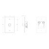 JBL Professional CSR-V-BLK Wall Controller with Volume Control for use