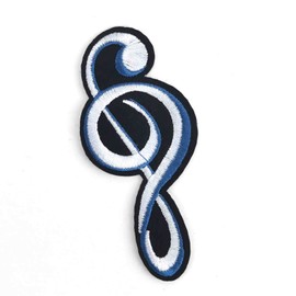 Music Sign Note Iron sew on Patch Badge Embroidered Cloth Patch 2075