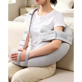 KUAZIDAR Shoulder Pillow Rotator Cuff Pillow - Arm Sling Side Sleeper Pillows for Adults, Post Shoulder Surgery Rotator Cuff Brace, Neck, Shoulder Pain, Post surgery gifts, Light Gray
