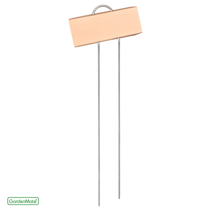 GardenMate 25-Pack Weatherproof Large Copper Metal Plant Labels, Height 11.5",