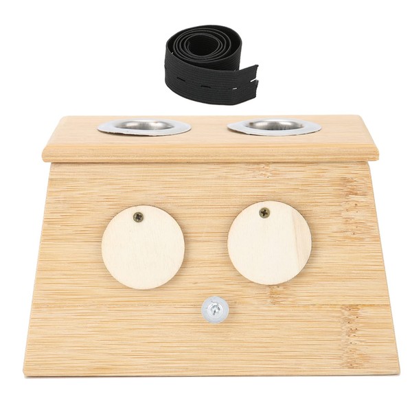 2 Holes Bamboo Moxa Box Moxibustion Box, 2 Holes Bamboo
