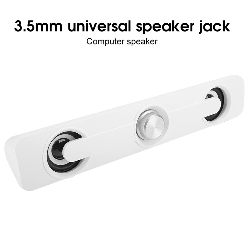 Computer Speakers, Subwoofer Soundbar Speaker for Laptop Computer, 2 Channel