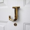 Monogram Letter J Door Knocker - Brass