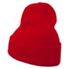 Canada Maple Leaf Embroidered Long Beanie - Red OSFM