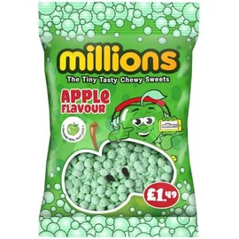 Millions Apple Bag 3 x 110g Delicious Special For Easter Tasty And Twisty Treat Gift Hamper, Christmas,Birthday,Easter Gift Sold By Kidzbuzz