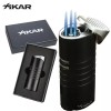 XiKAR ELLIPSE Triple Jet Flame Cigar Lighter - Black &