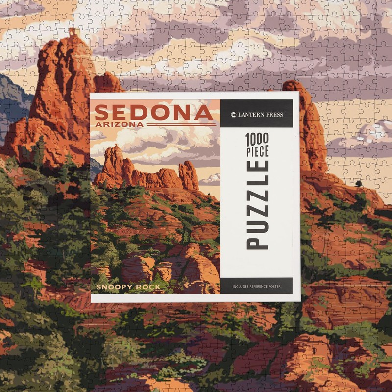 Lantern Press 1000 Piece Jigsaw Puzzle, Sedona, Arizona, Snoopy Rock