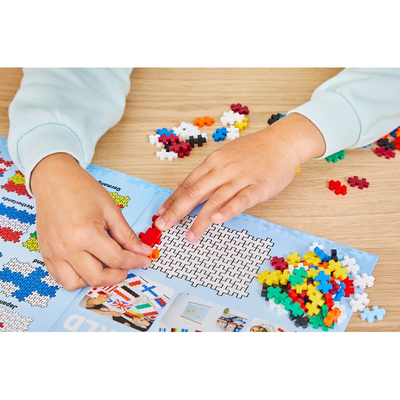 Plus-Plus 3932 Ingenious Construction Toy, Flags of All World, Creative