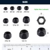 RoyceMart 5/16-18 (12 Pack) Stainless Steel Hex Locknuts, Nylon Insert