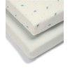 Mamas & Papas 2 Pack Cot/Bed Fitted Sheets, Turtle -