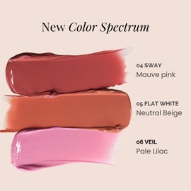 BEIGIC Flush Lip & Cheek Balm - Vegan Buildable & Blendable Multiuse Balm | Natural Flush & Glow | Glowy Blush for Cheeks | Dewy Korean Make Up Cream Blush | 06 Veil - Pale Lilac, 0.14 fl.oz