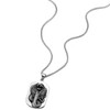 COOLSTEELANDBEYOND Mens Steel Vintage Raised Coiled Cobra Snake Dog Tag