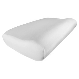 Edda Lux Cover suitable for Pillowise neck support pillow, 55 x 35 cm, dimensionally retaining jersey cushion cover made of 100% cotton, in white
