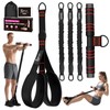 Bbtops Pedal Resistance Band with Handle for Women Men,Black