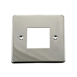 ElekTek Polished Chrome Plated Double Light Switch Metal Cover Plate Conversion - No Wiring or Switch Removal Necessary