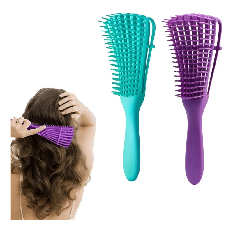 2pz Cepillo Para Cabello Desenredar El Cabello Rizado Mujere