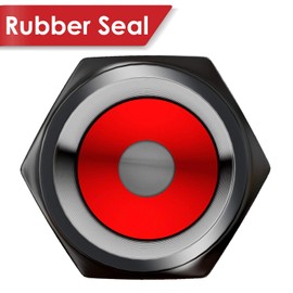 Tire Valve Caps (12 Pack) Heavy-Duty Stem Covers | Dust Proof, with O Rubber Seal | Hexagon Design | Outdoor, All-Weather, Leak-Proof Air Protection | Light-Weight Universal Aluminum Alloy (Gun Gray)