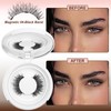 JIECAI Magnetic Eyelashes with Applicator No Glue Needed Lashes Natural