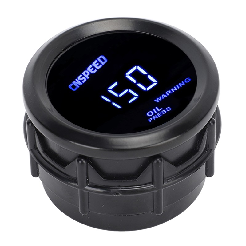 52mm Digital Oil Pressure Gauge Oil Press Meter with Blue