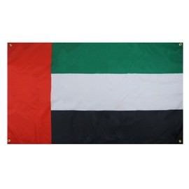 AZ FLAG United Arab Emirates Flag 5ft x 3ft (150cm x 90cm) with 4 Eyelets Emirates Flag for Balcony or Wall